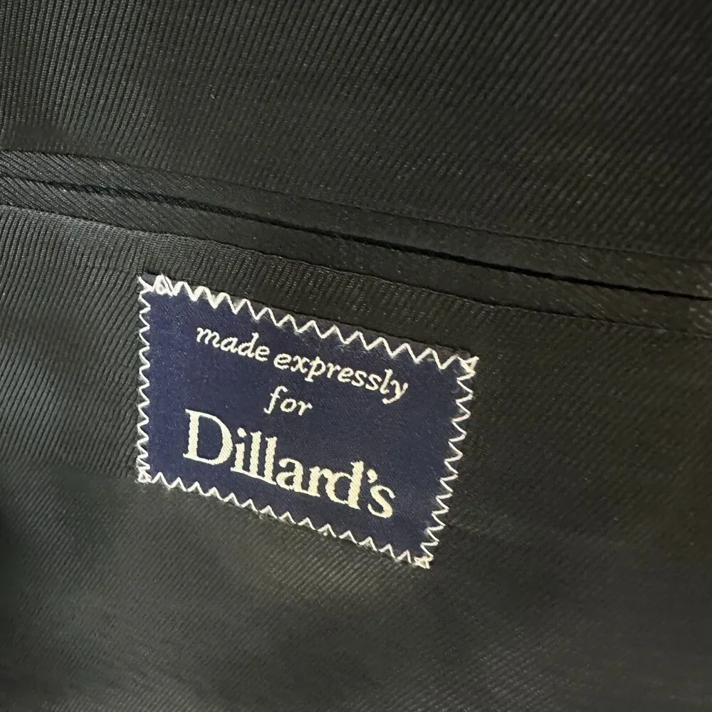 Daniel Cremieux Blazer Loro Piana Super 120s 42R Black Pinstripe Wool Men Jacket